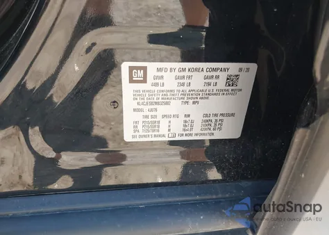 2021 Buick Encore Awd Preferred from USA, damaged, VIN KL4CJESB2MB325002